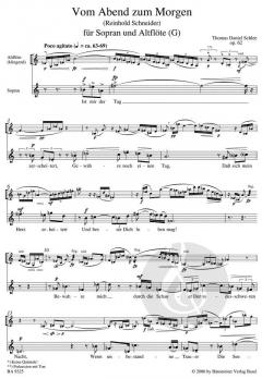 Vom Abend zum Morgen in G op. 62 von Thomas Daniel Schlee (Download) 