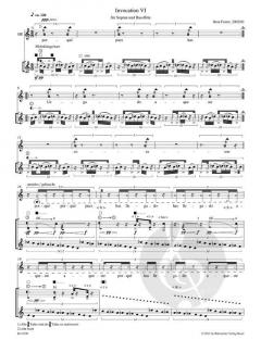 invocation VI für Sopran und Bassflöte (Beat Furrer) 