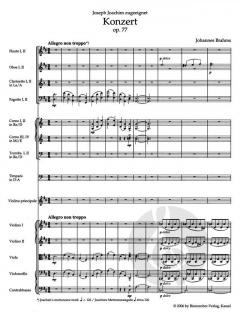 Konzert für Violine und Orchester D-Dur op. 77 von Johannes Brahms im Alle Noten Shop kaufen