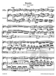 Rondo für Violine und Streicher A-Dur D 438 von Franz Schubert im Alle Noten Shop kaufen