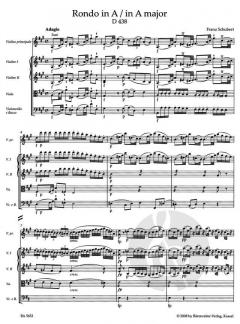 Rondo für Violine und Streicher A-Dur D 438 von Franz Schubert 