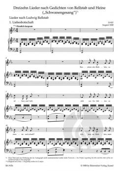 Schwanengesang D 957 - D 965 A von Franz Schubert 