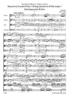 Streichquartett Nr. 1 B-Dur op. 11 von Josef Suk im Alle Noten Shop kaufen
