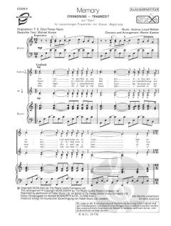 Memory / Erinnerung - Traumzeit aus 'Cats' (Andrew Lloyd Webber) 