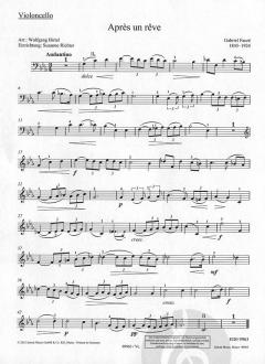 Après un rêve op. 7/1 von Gabriel Fauré 