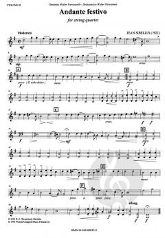 Andante Festivo von Jean Sibelius 
