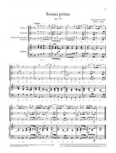 Triosonaten op. 1 und op. 3 Band 1 (Arcangelo Corelli) 