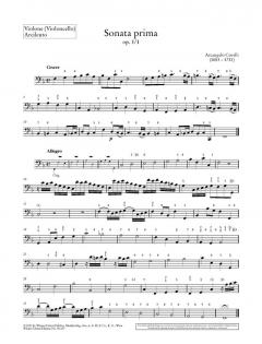 Triosonaten op. 1 und op. 3 Band 1 (Arcangelo Corelli) 