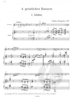4. geistliches Konzert von Walther Nussgruber für Trompete und Orgel im Alle Noten Shop kaufen