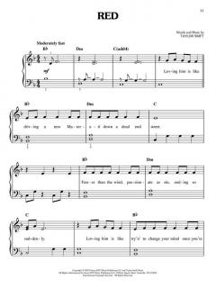 Red (Easy Piano) von T. Swift 