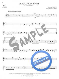 Broadway Solos for Alto Saxophone von Stephen Sondheim 
