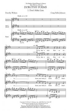 Dorothy Poems (Craig Hella Johnson) 