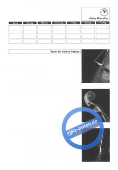 Übepläne von Michael Stecher 