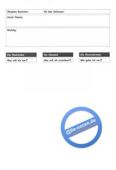 Übepläne von Michael Stecher 