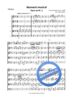 Moment musical op. 94 Nr. 3 von Franz Schubert (Download) 