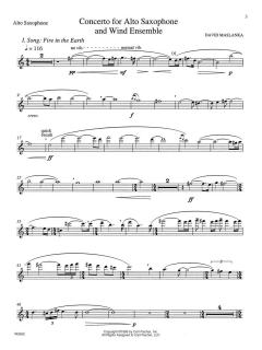 Concerto for Alto Saxophone and Wind Ensemble von David Maslanka 