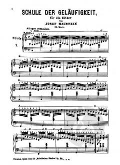 Die Schule der Geläufigkeit Heft 1 op. 13 von Josef Haustein 