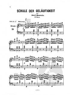Die Schule der Geläufigkeit Heft 3 op. 13 von Josef Haustein 