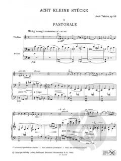 8 kleine Stücke op. 50 von Jenö Takacs 