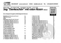 Sag Dankeschön mit roten Rosen von Walter Geiger 