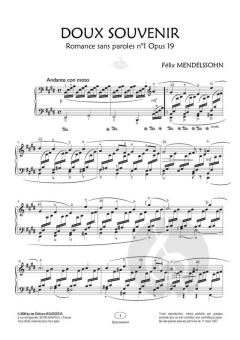 Romance Sans Parole 'Doux Souvenir' von Felix Mendelssohn Bartholdy 
