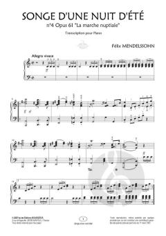 Songe D'une Nuit D'ete Do Majeur von Felix Mendelssohn Bartholdy 