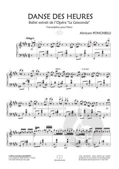 Danse Des Heures Mi Majeur von Amilcare Ponchielli 