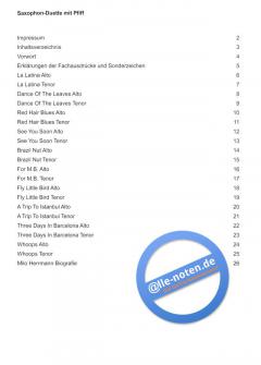 Saxophon-Duette mit Pfiff von Milo Herrmann 