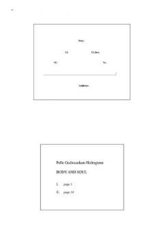 Body And Soul For Five Instruments (Pelle Gudmundsen-Holmgreen) 