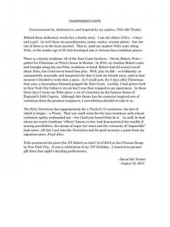 The Felix Variations von David del Tredici 