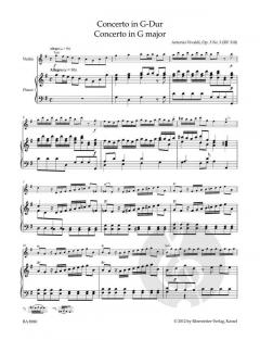 Concerto G-Dur op. 3/3 von Antonio Vivaldi für Violine und Streichorchester im Alle Noten Shop kaufen