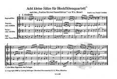 Das Blockflötenquartett 5: 8 kleine Sätze (Wolfgang Amadeus Mozart) 