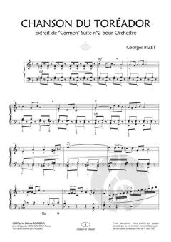 Chanson Du Toreador Fa Majeur von Georges Bizet 