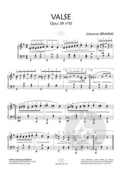 Valse No10 Opus 39 Sol Majeur von Johannes Brahms 