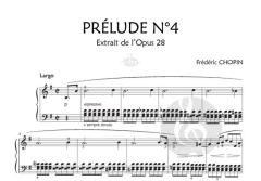 Prelude Opus 28 No4 Mi Mineur von Frédéric Chopin 