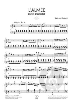 Brises D'orient L'almee La Mineur von Félicien David 