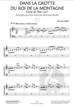 Anacrouse Grieg Dans La Grotte Du Roi von Edvard Grieg 