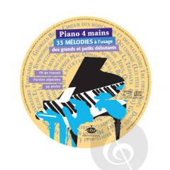 Piano 4 Mains 33 Melodies Pour Grands Et Petits Debutants CD 