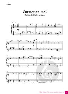 Piano 4 Mains 8 Chansons Francaises CD 