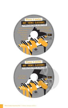 Piano 4 Mains 8 Themes Classiques Celebres 2 CD 