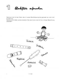 Notenrätsel für Blockflöten-Anfänger 