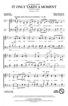 It Only Takes A Moment (Jerry Herman) 
