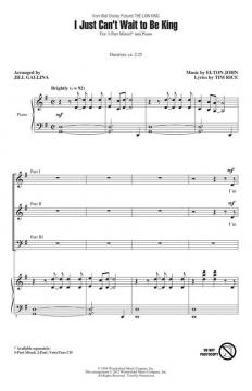 I Just Can't Wait To Be King (Elton John) 