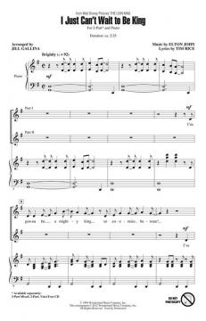 I Just Can't Wait To Be King (Elton John) 