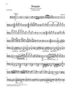 Violoncellosonate Nr. 1 c-moll op. 32 von Camille Saint-Saëns im Alle Noten Shop kaufen