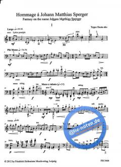 Hommage a Johann Matthias Sperger von Teppo Hauta-Aho 