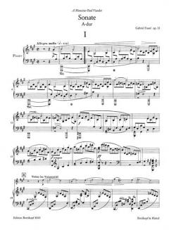 Sonate A-dur op. 13 von Gabriel Fauré 