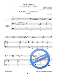 Four Sonatas von Friedrich II. 