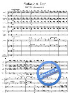 Sinfonie Nr. 4 A-Dur op. 90 von Felix Mendelssohn Bartholdy 