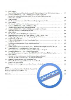 Elias (Elijah) Frühfassungen op. 70 von Felix Mendelssohn Bartholdy 